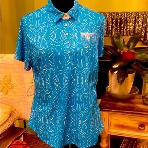 Cutter Buck Blue Golf Polo